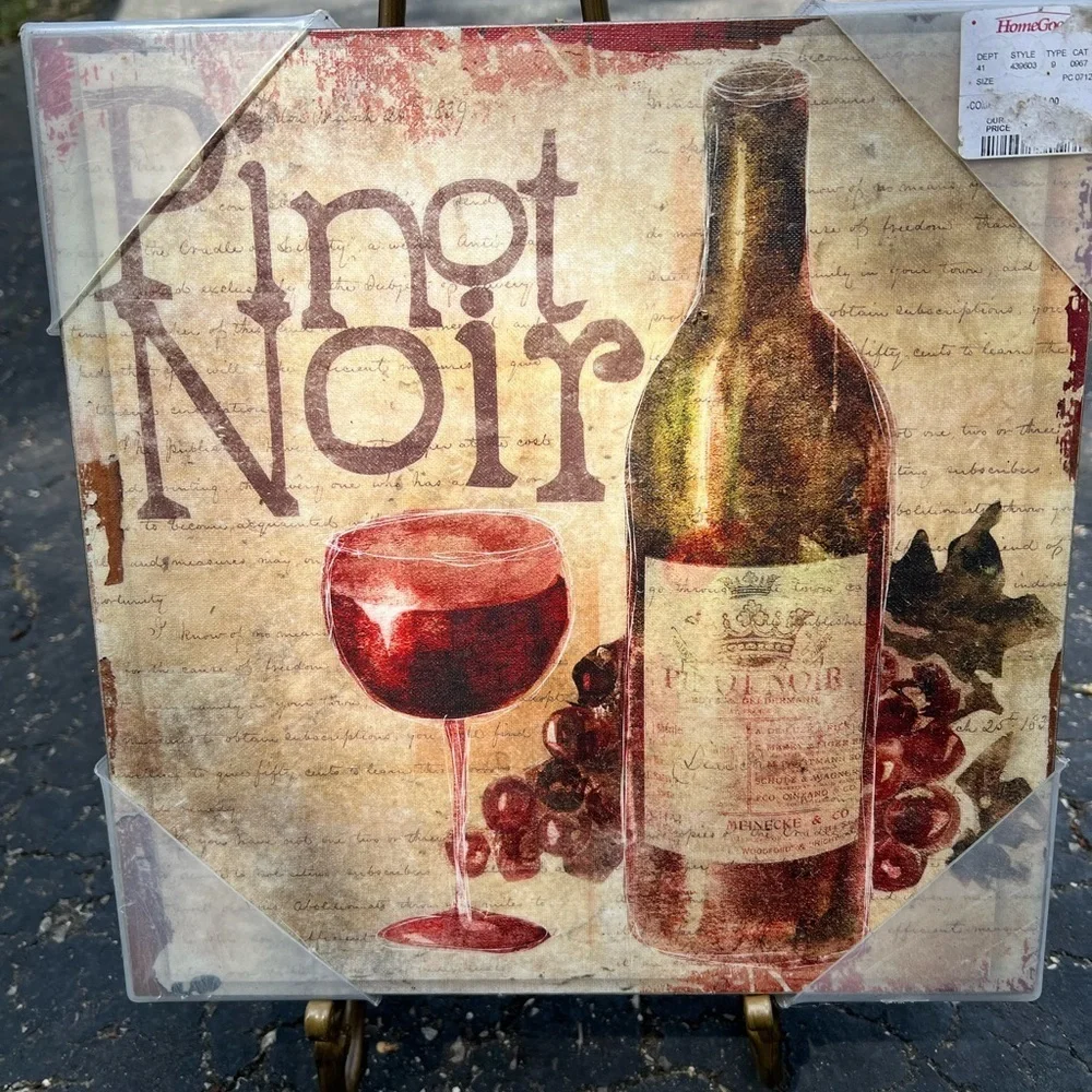 Pinot Noir Wine Art Canvas